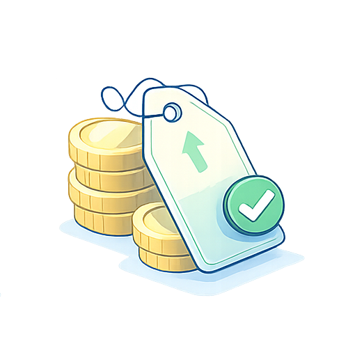 低コストでシンプルな料金のイメージ